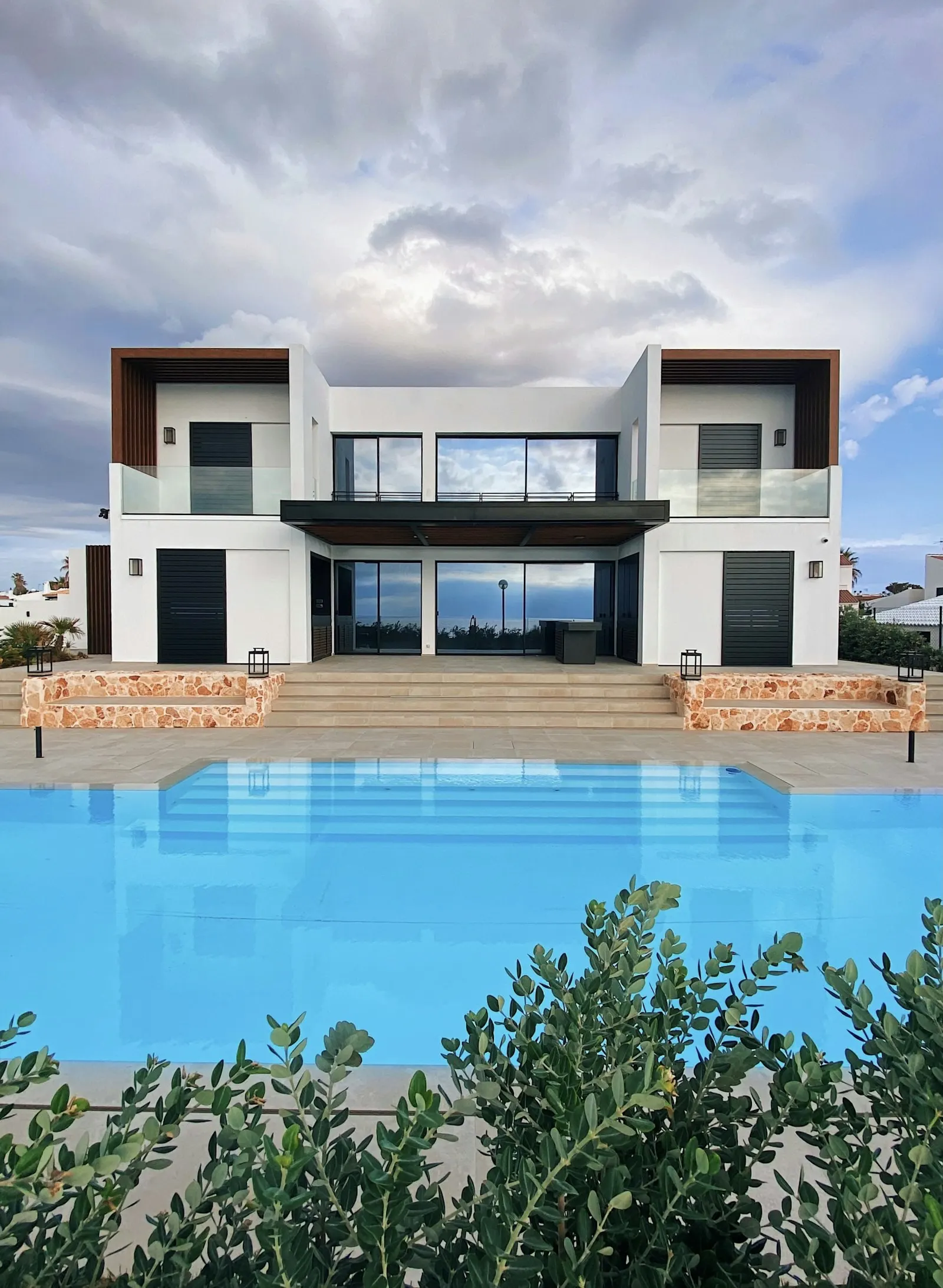 Villa pool by the sea